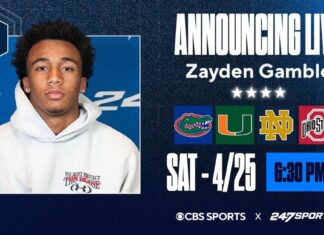 Top247 S Zayden Gamble set to commit Saturday between four finalists