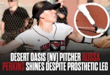 High school softball: Prosthetic leg doesn’t stop Nevada junior Alissa Perkins from dominating with arm and bat