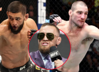 Conor McGregor Claims UFC Middleweight Belt as Khamzat Chimaev vs. Sean Strickland Heats up
