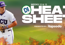 2026 Heat Sheet: Weeks 12 & 13 • D1Baseball