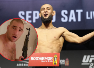 “I Would Be Happy To Die” Khamzat Chimaev’s Shocking Challenge To Sean Strickland Before UFC 328
