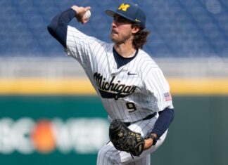 Ebert in Omaha: Michigan shows its might on day 1 of B1G tourney • D1Baseball