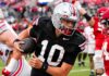 Julian Sayin talking the talk at Ohio State but he must back it up in the big moments
